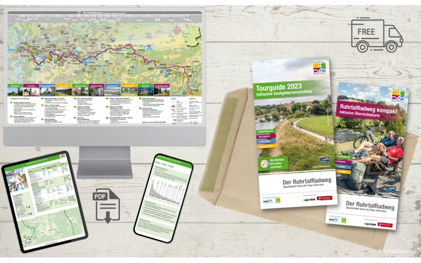 RuhrtalRadweg Flyerbestellung und Download
