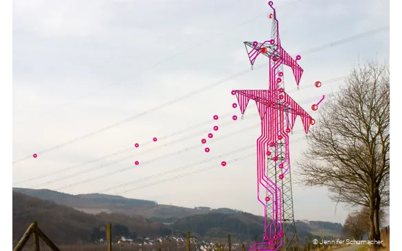 Kunstwerk Energie Anvisieren am Kunstpfad Ruhr