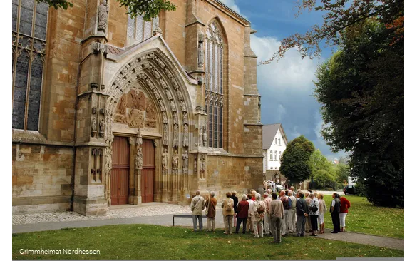 Stadtfuehrung in Korbach, Portal Kilianskirche