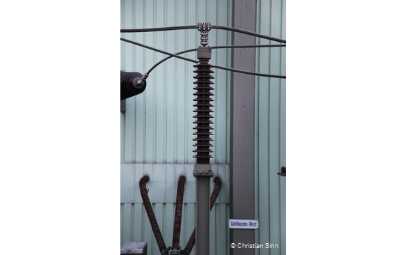 Kunstwerk Spulenteile am Kunstpfad Ruhr