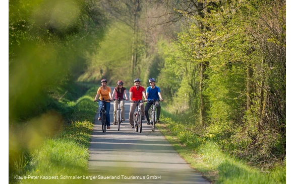 Entspanntes Radfahren auf alten Bahntrassen