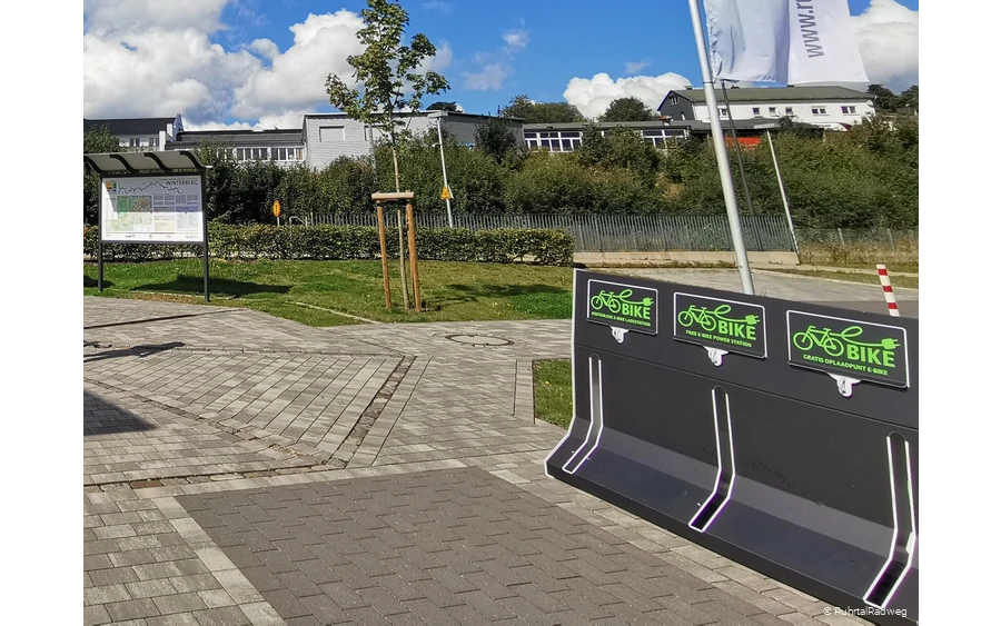 E-Bike Ladestation am Startpunkt in Winterberg