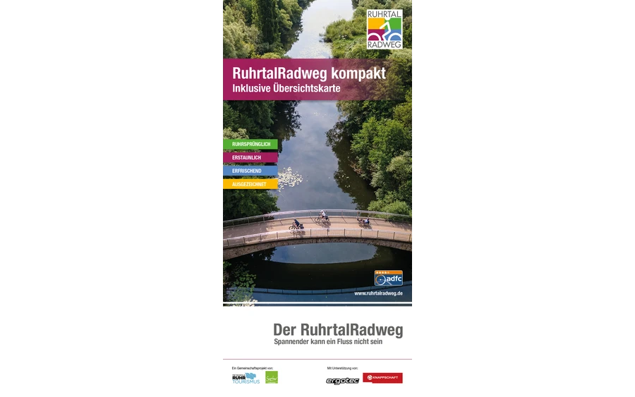 RuhrtalRadweg Übersichtsflyer Cover des RuhrtalRadweg Übersichtsflyers