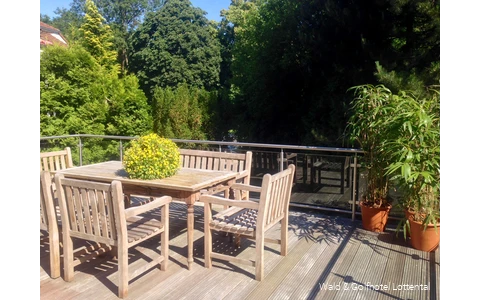 Terrasse des Wald & Golfhotel Lottental in Bochum