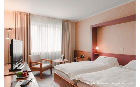 Standard-Doppelzimmer des Hotel Restaurants Sengelmannshof in Essen