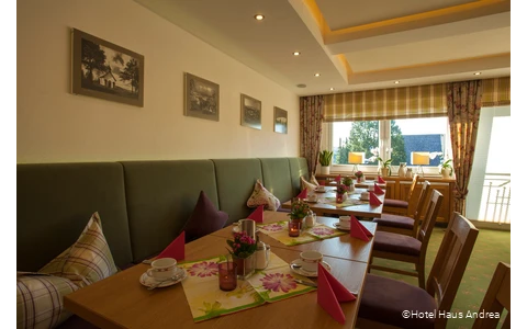Ansicht des Restaurants im Hotel Haus Andrea in Winterberg