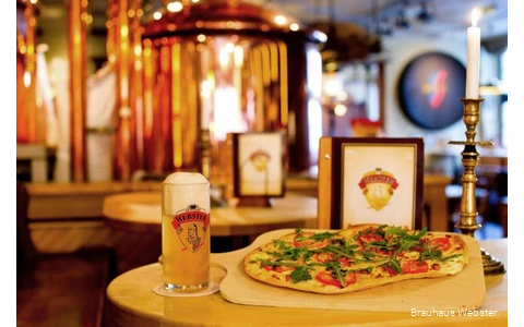 Speisen und Biere des Brauhaus Webster in Duisburg