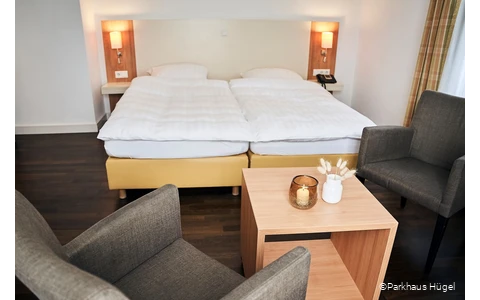 Doppelzimmer des Parkhaus Hügel in Essen