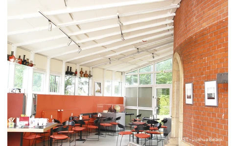 Cafe in der Camera Obscura in Mülheim an der Ruhr