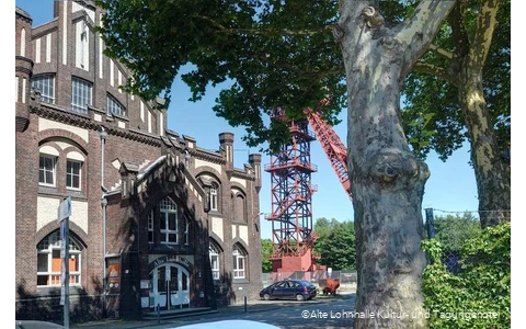 Außenansicht des Kultur- und Tagungshotels Alte Lohnhalle in Essen