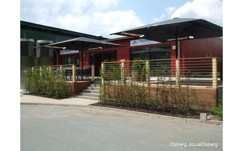Außenansicht des AquaOlsberg in Olsberg