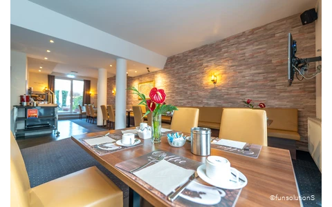 Frühstücksraum im Hotel Mirage in Duisburg