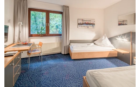 Beispielzimmer Einzelbetten Hotel Haus Hohenstein