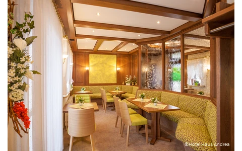 Ansicht des Restaurants im Hotel Haus Andrea in Winterberg
