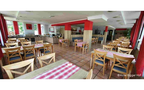 Frühstücksraum des Hotels Bigger Hof in Olsberg