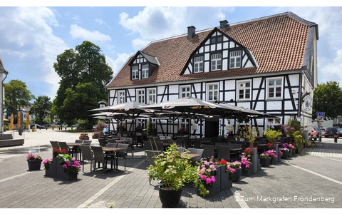 Außenansicht des Restaurants "Zum Markgrafen Fröndenberg"