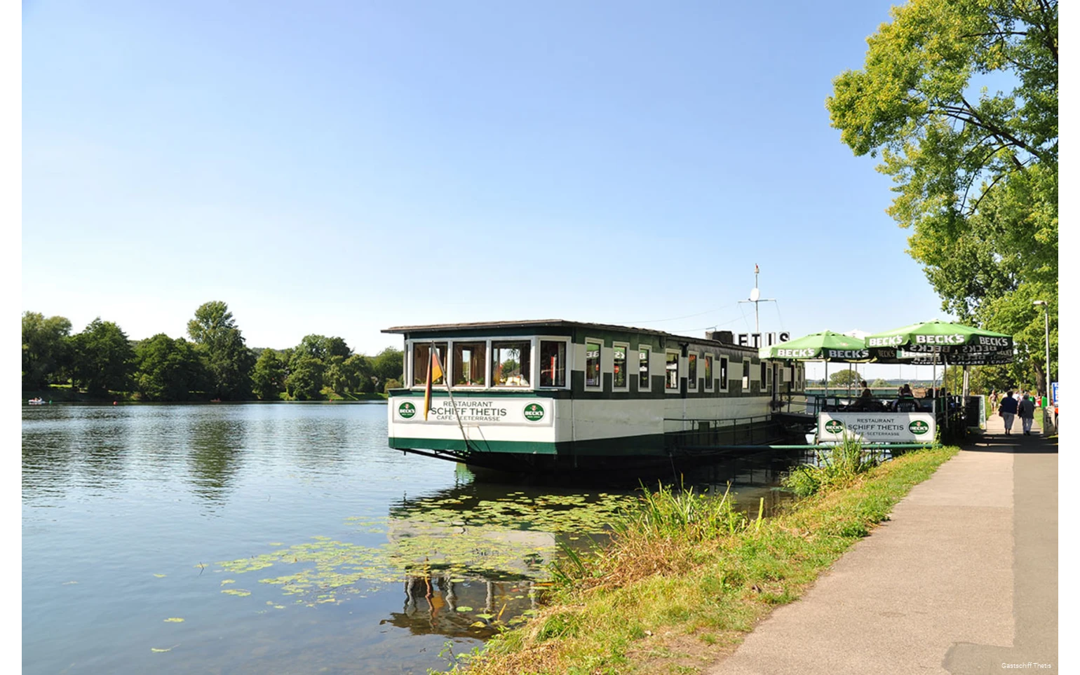 Ansicht des Gastschiff Thetis in Essen-Kettwig