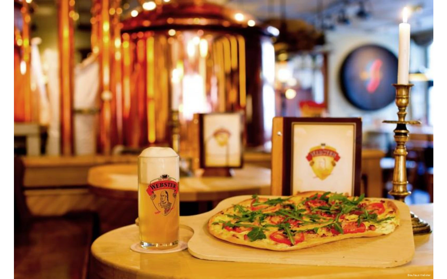 Speisen und Biere des Brauhaus Webster in Duisburg