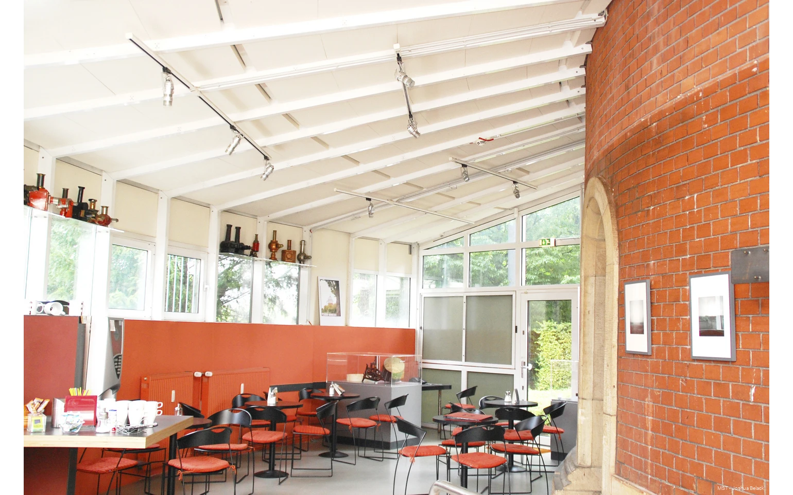 Cafe in der Camera Obscura in Mülheim an der Ruhr