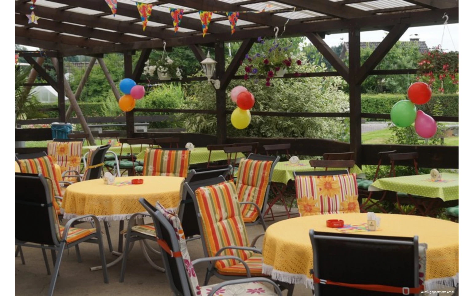 Außenbereich der Ausflugsgaststätte Amsel in Schwerte