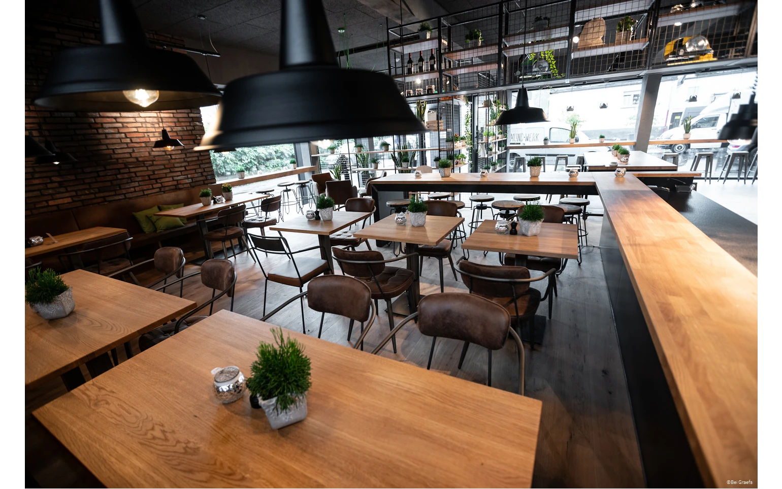 Innenansicht des Restaurants "Bei Graefs" in Arnsberg