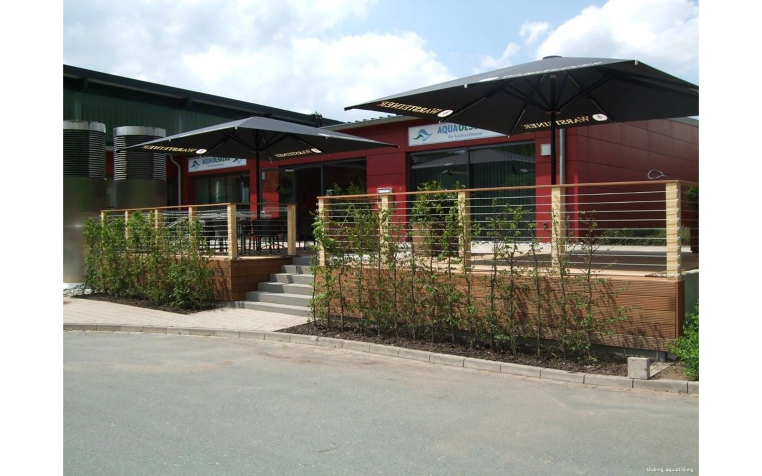 Außenansicht des AquaOlsberg in Olsberg