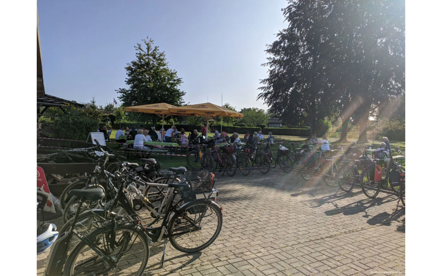 Außenbereich der Ausflugsgaststätte Amsel in Schwerte