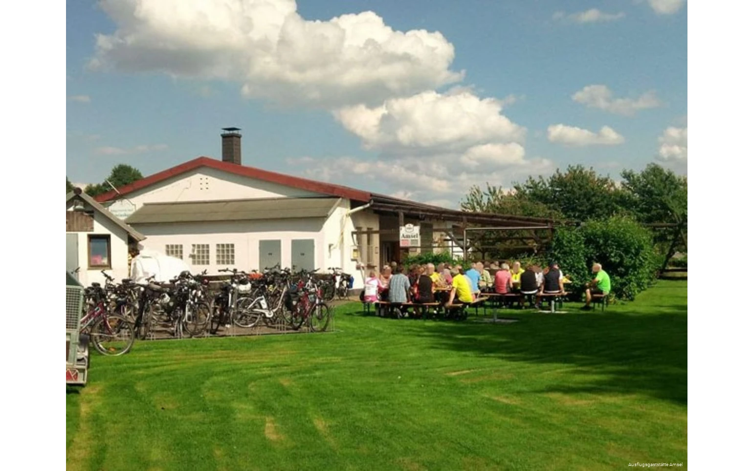 Außenbereich der Ausflugsgaststätte Amsel in Schwerte