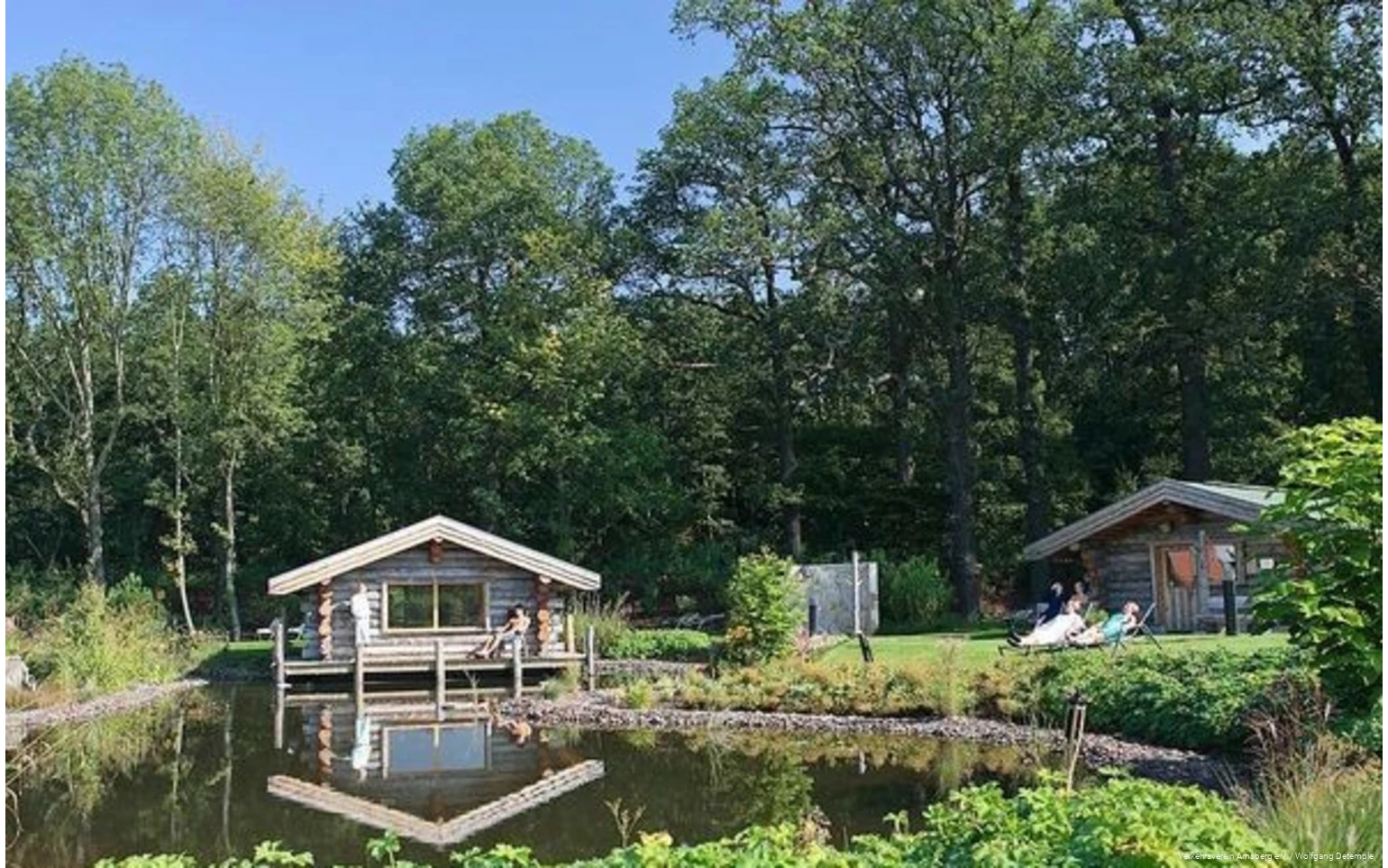 Außenbereich des Freizeitbads Nass in Arnsberg