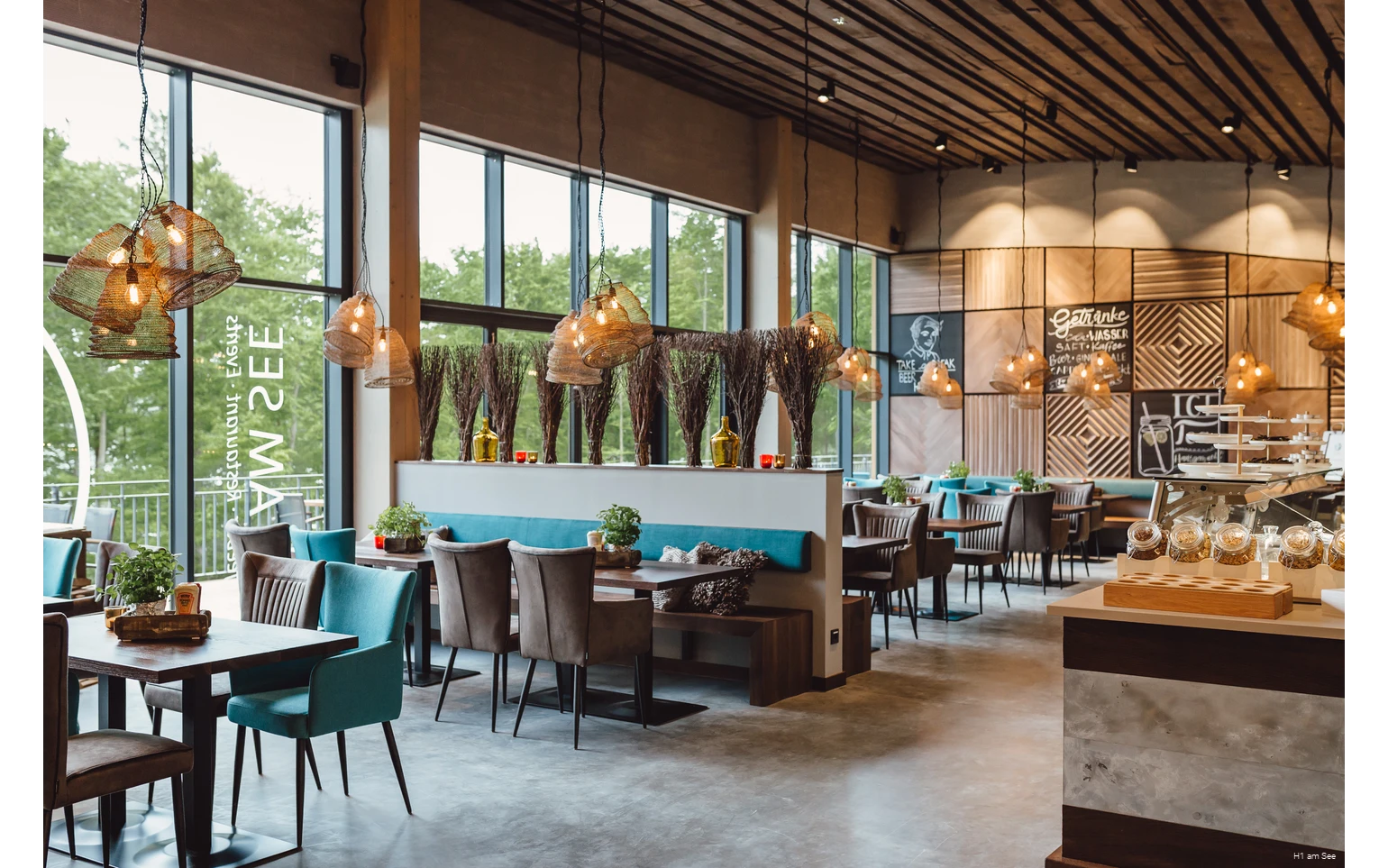 Innenbereich des H1 am See