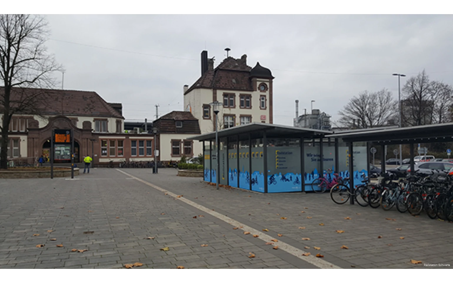 Außenansicht der Radstation in Schwerte