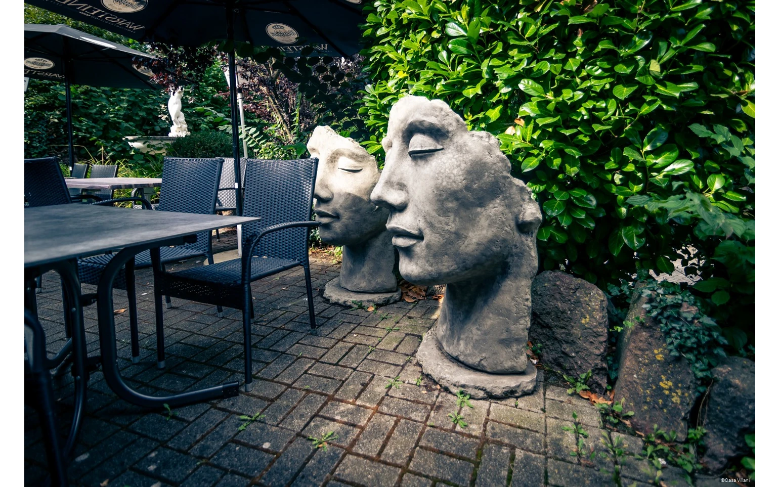 Außenbereich des Restaurants Casa Villani in Arnsberg