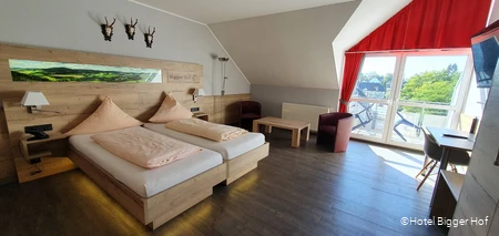 Doppelzimmer des Hotels Bigger Hof in Olsberg