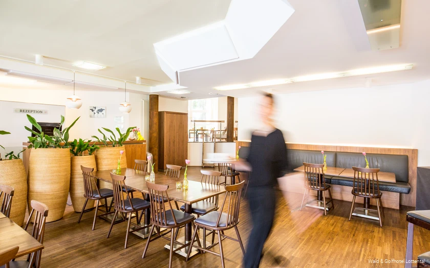 Frühstücksraum des Wald & Golfhotels Lottental