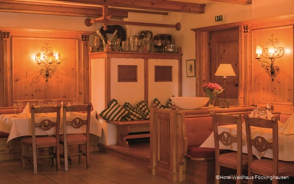Restaurant des Hotels Waldhaus Föckinghausen in Bestwig