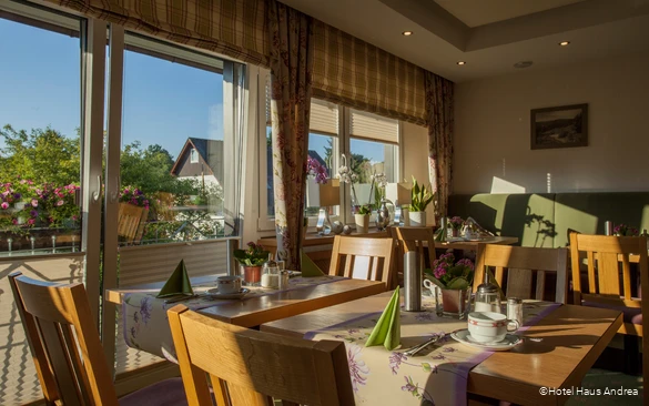Ansicht des Restaurants im Hotel Haus Andrea in Winterberg