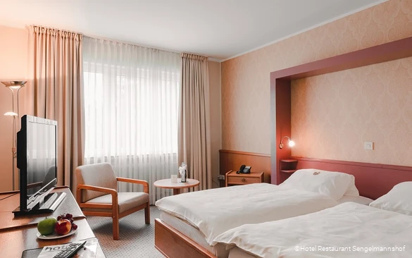 Standard-Doppelzimmer des Hotel Restaurants Sengelmannshof in Essen