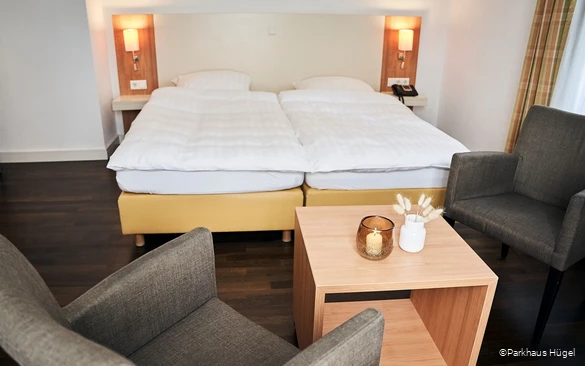 Doppelzimmer des Parkhaus Hügel in Essen