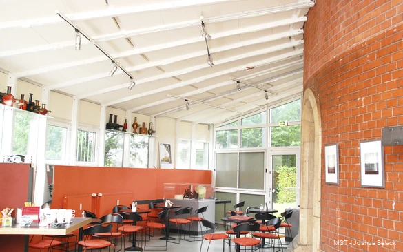 Cafe in der Camera Obscura in Mülheim an der Ruhr