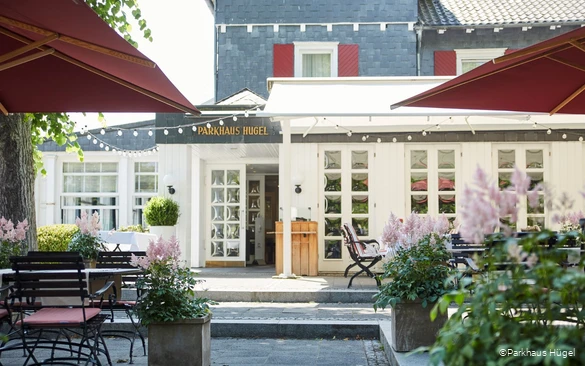 Außenansicht des Parkhaus Hügel in Essen