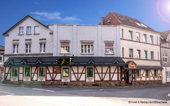 Außenansicht des Hotel & Restaurant Elbschetal