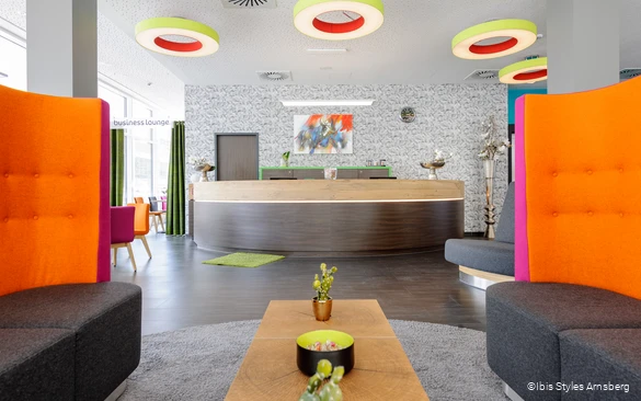 Hotelempfang des Ibis Styles in Arnsberg