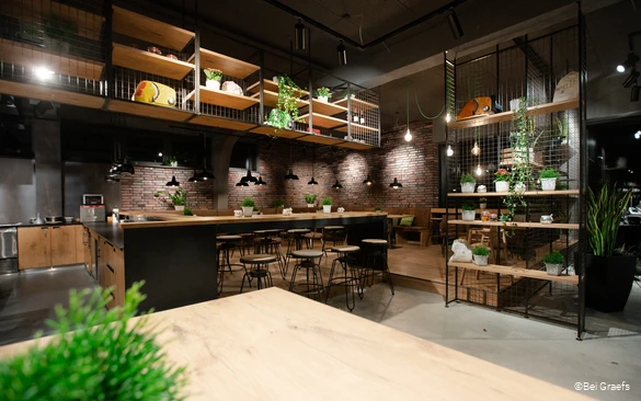 Innenansicht des Restaurants "Bei Graefs" in Arnsberg