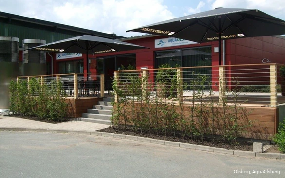 Außenansicht des AquaOlsberg in Olsberg