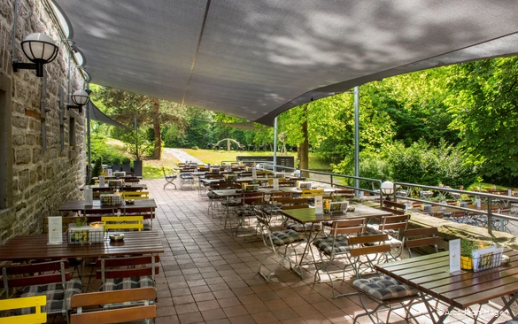 Biergarten des Arcadeon Hagen