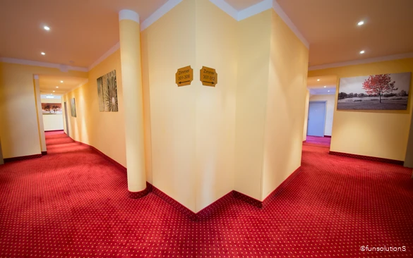 Flur im Hotel Mirage in Duisburg