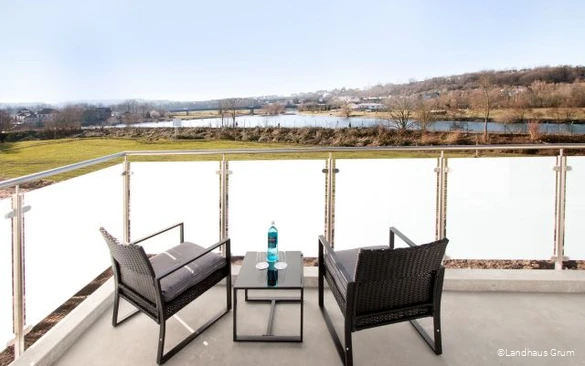 Zimmerbalkon des Landhauses Grum in Hattingen