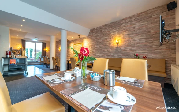 Frühstücksraum im Hotel Mirage in Duisburg