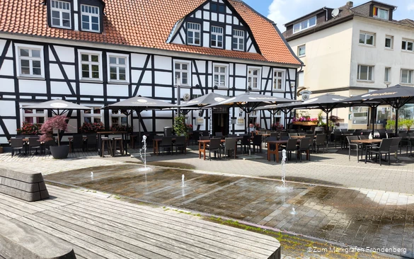 Außenansicht des Restaurants "Zum Markgrafen Fröndenberg"