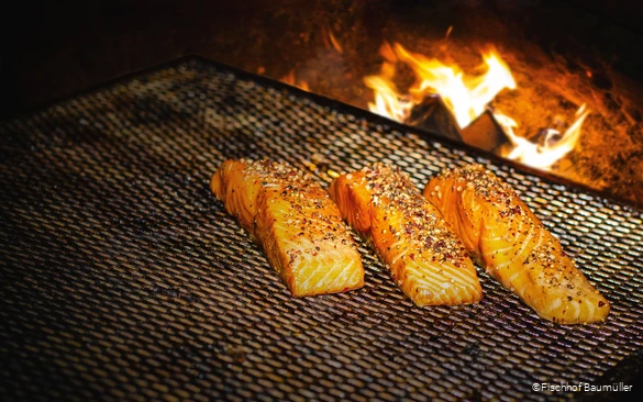 Speisen des Fischhofs Baumüller in Wickede (Ruhr)